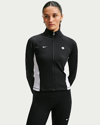 トップス K Nike Sportswear Women's Full-Zip Long-Sleeve Top. Nike ZA
